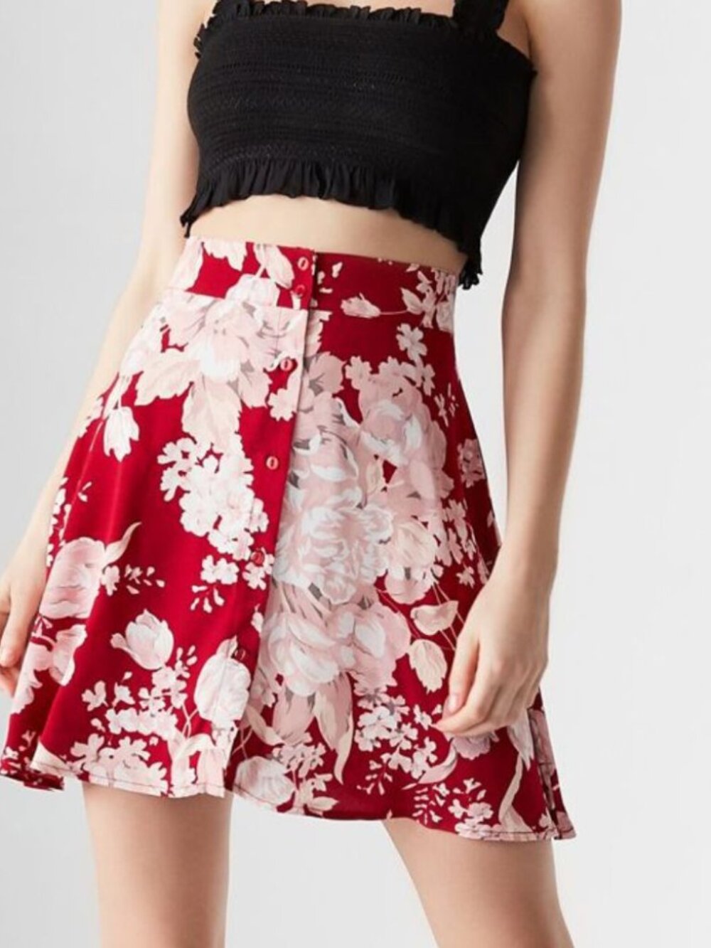 Rolla's X UO Floral Button-Down Skirt